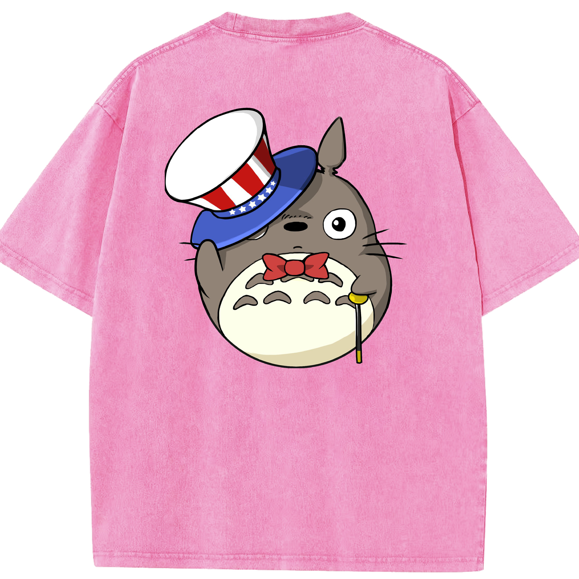 （画像用） となりのトトロ 草壁メイ 草壁サツキ My Neighbor Totoro Satsuki Kusakabe Mei Kusakabe 綿100% ヴィンテージ風 半袖Tシャツ（背面プリント）